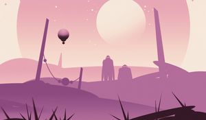 Превью обои инопланетяне, планета, арт