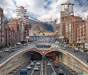 Превью обои иран, тегеран, дорога, здания
