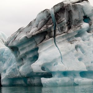 Превью обои исландия, ледник, айсберги, лагуна