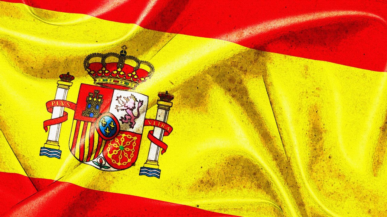 Обои испания, герб, флаг