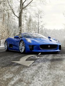 Превью обои jaguar c-x75, jaguar, спорткар, суперкар
