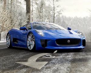 Превью обои jaguar c-x75, jaguar, спорткар, суперкар