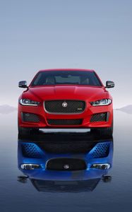 Превью обои jaguar xe 300 sport, jaguar xe, jaguar, спорткар, суперкар, отражение