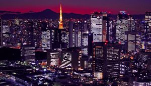 Превью обои japan, tokyo, япония, токио, здания, ночь, город