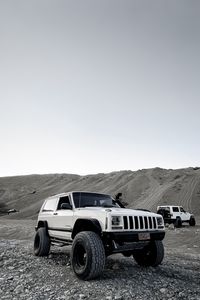 Превью обои jeep cherokee, jeep, внедорожник, автомобиль, белый