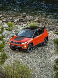 Превью обои jeep, compass, 2017, вид сбоку