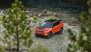 Превью обои jeep, compass, 2017, вид сбоку