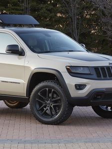 Превью обои jeep, концепт, внедорожник, grand, cherokee, ecodiesel trail warrior, jeep performance