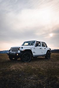 Превью обои jeep wrangler, jeep, автомобиль, фары