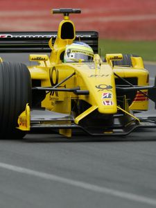 Превью обои jordan ej12, f1, jordan, formula one, dhl jordan honda