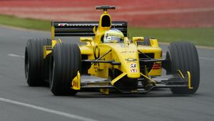 Превью обои jordan ej12, f1, jordan, formula one, dhl jordan honda