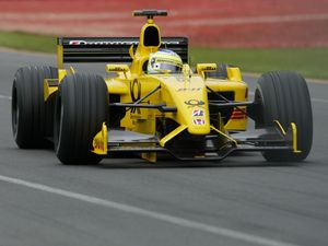 Превью обои jordan ej12, f1, jordan, formula one, dhl jordan honda