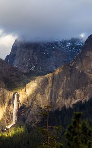 Превью обои йосемитский национальный парк, йосемити, горы, туман