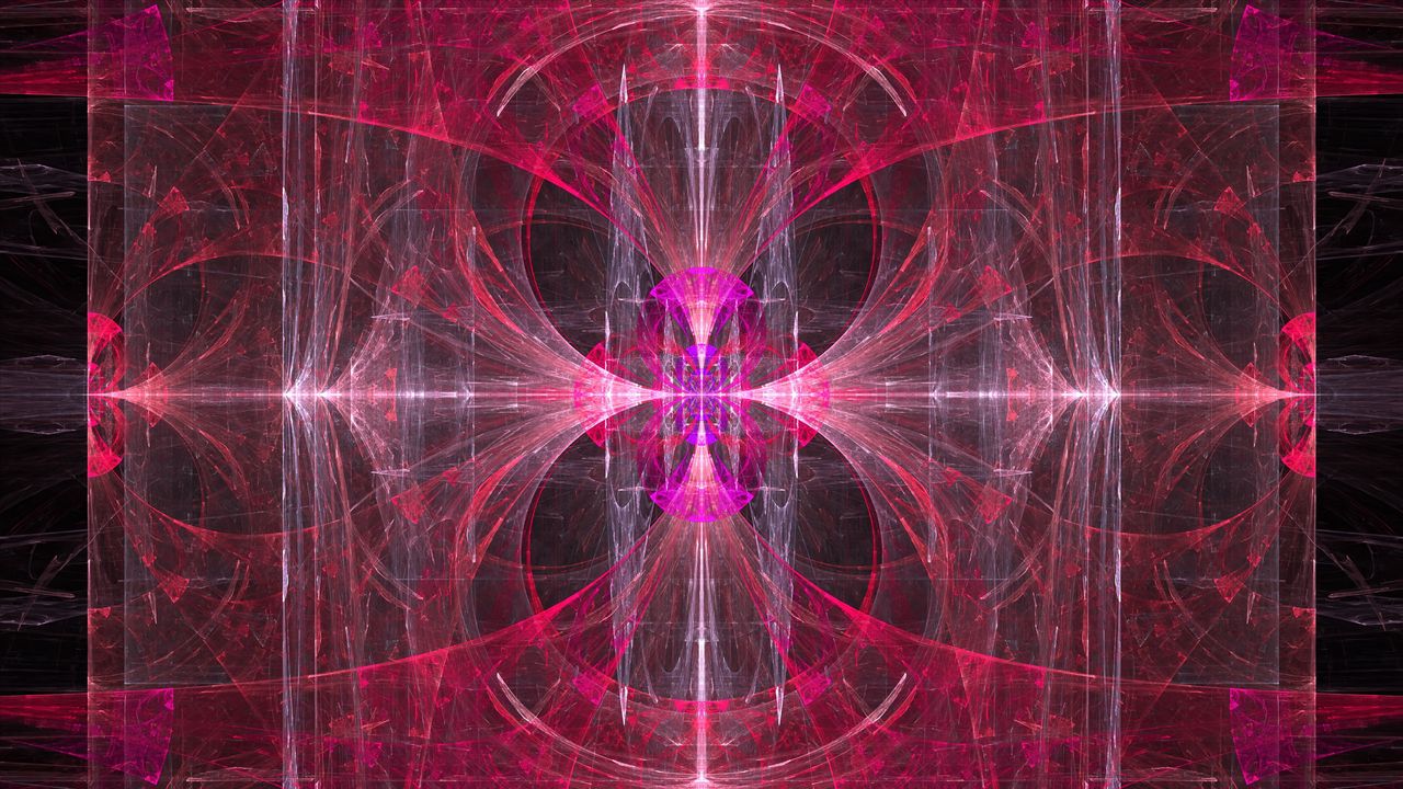 Обои калейдоскоп, узор, розовый, абстракция