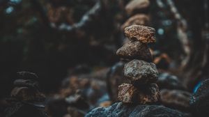 Превью обои камни, баланс, формы