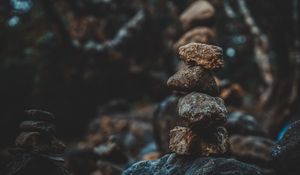 Превью обои камни, баланс, формы