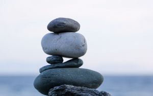 Превью обои камни, баланс, гармония, галька