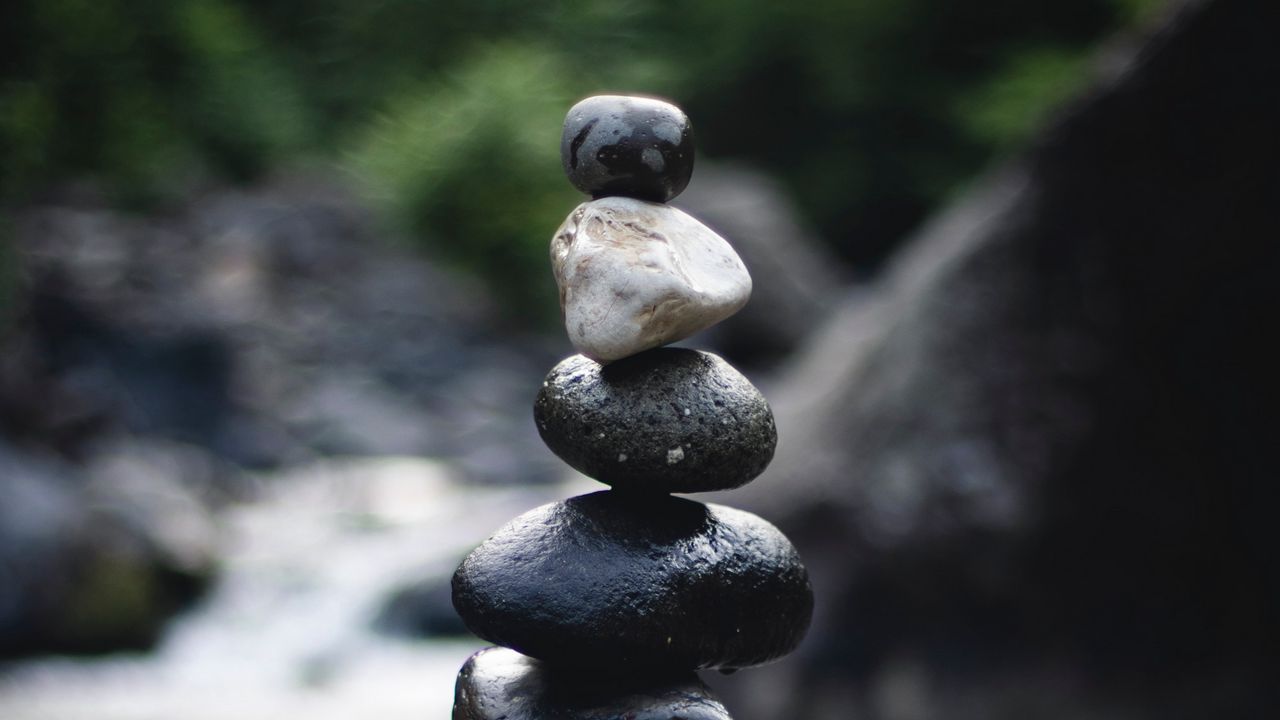 Обои камни, баланс, медитация, умиротворение, галька