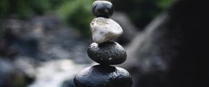 Превью обои камни, баланс, медитация, умиротворение, галька