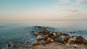 Превью обои камни, галька, море, природа
