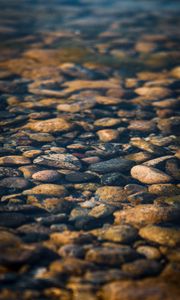 Превью обои камни, галька, вода, текстура