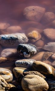 Превью обои камни, галька, вода, макро