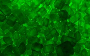 Превью обои камни, кристаллы, лучи, зеленый