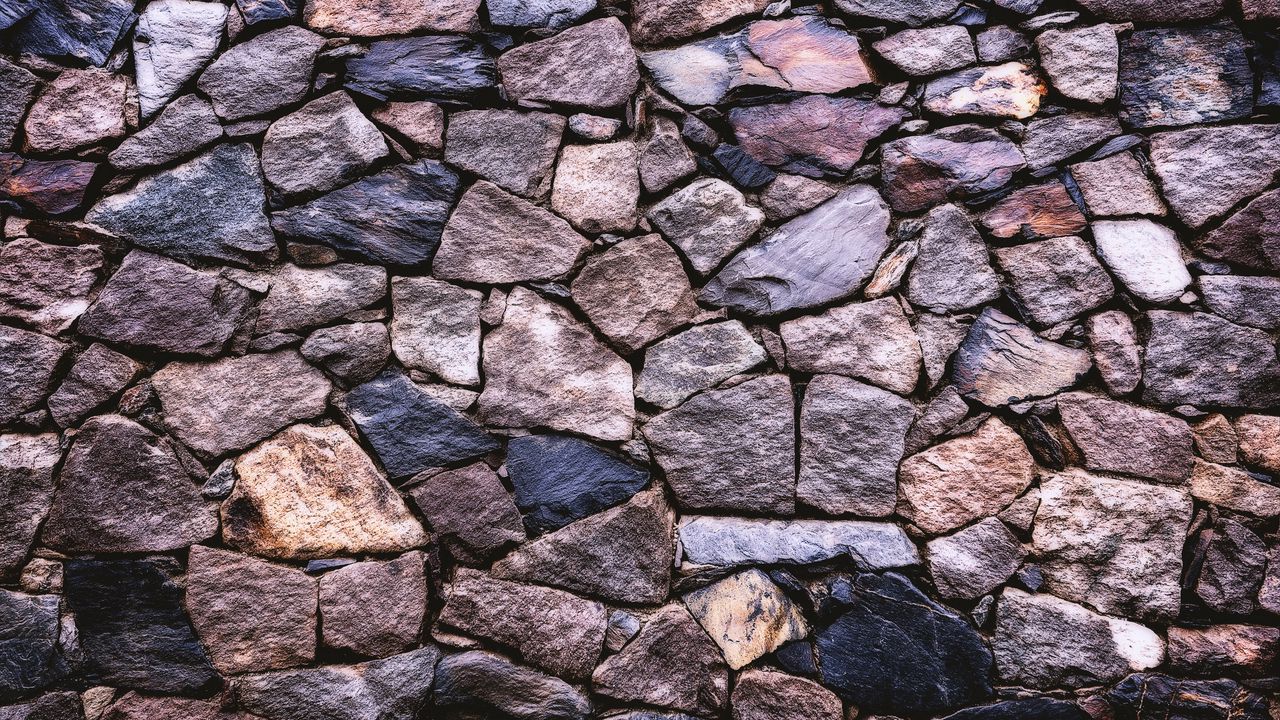 Обои камни, стена, текстура, узор