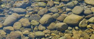 Превью обои камни, вода, прозрачный, водоем, дно