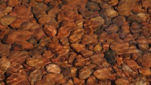 Превью обои камни, вода, рябь, искажение, каменный
