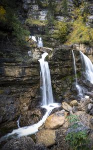 Превью обои камни, водопады, река, вода, скалы, горы, природа