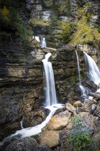 Превью обои камни, водопады, река, вода, скалы, горы, природа