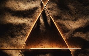 Превью обои камыши, треугольник, песок, тень