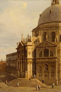 Превью обои каналетто, джованни антонио каналь, venice, santa maria della salute, масло, холст