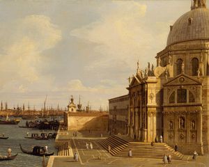 Превью обои каналетто, джованни антонио каналь, venice, santa maria della salute, масло, холст