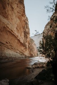 Превью обои каньон, скала, река, природа