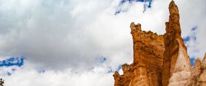 Превью обои каньон, скалы, облака, небо
