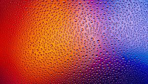 Превью обои капли, брызги, вода, градиент