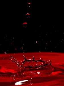 Превью обои капли, брызги, всплеск, вода, макро