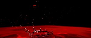 Превью обои капли, брызги, всплеск, вода, макро