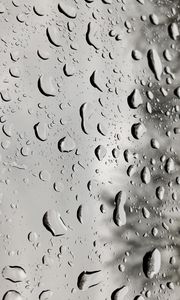 Превью обои капли, дождь, влага, стекло, окно, поверхность