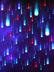 Превью обои капли, неон, разноцветный, узоры