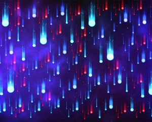 Превью обои капли, неон, разноцветный, узоры