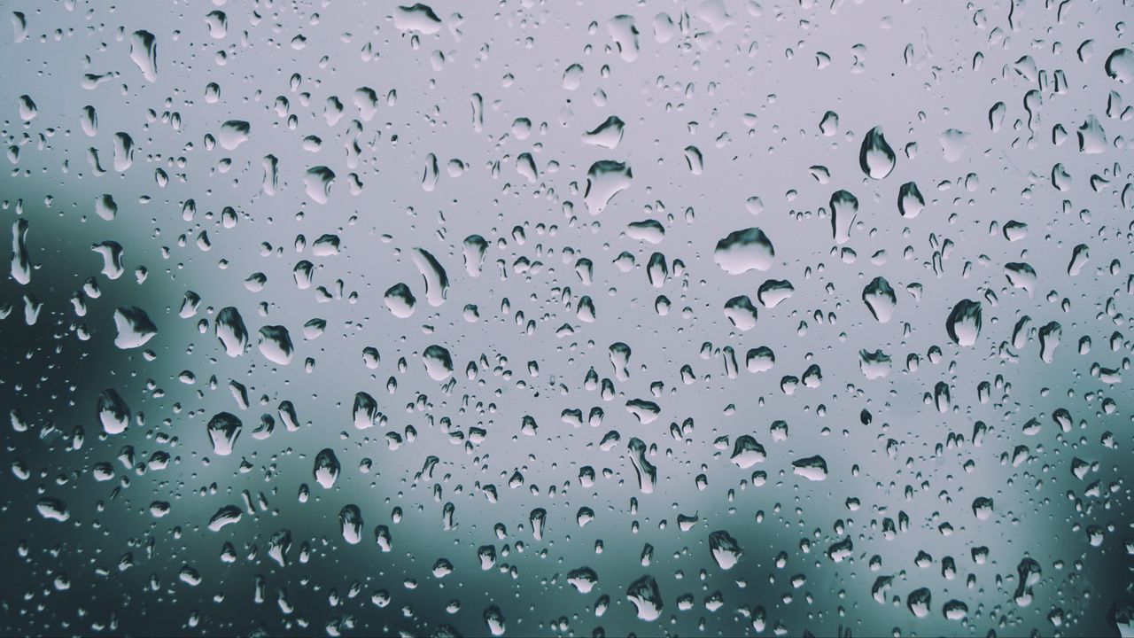 Обои капли, окно, стекло, влага, дождь