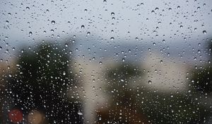 Превью обои капли, стекло, дождь, поверхность