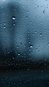 Превью обои капли, стекло, дождь, вода