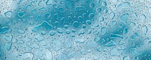 Превью обои капли, стекло, макро, вода