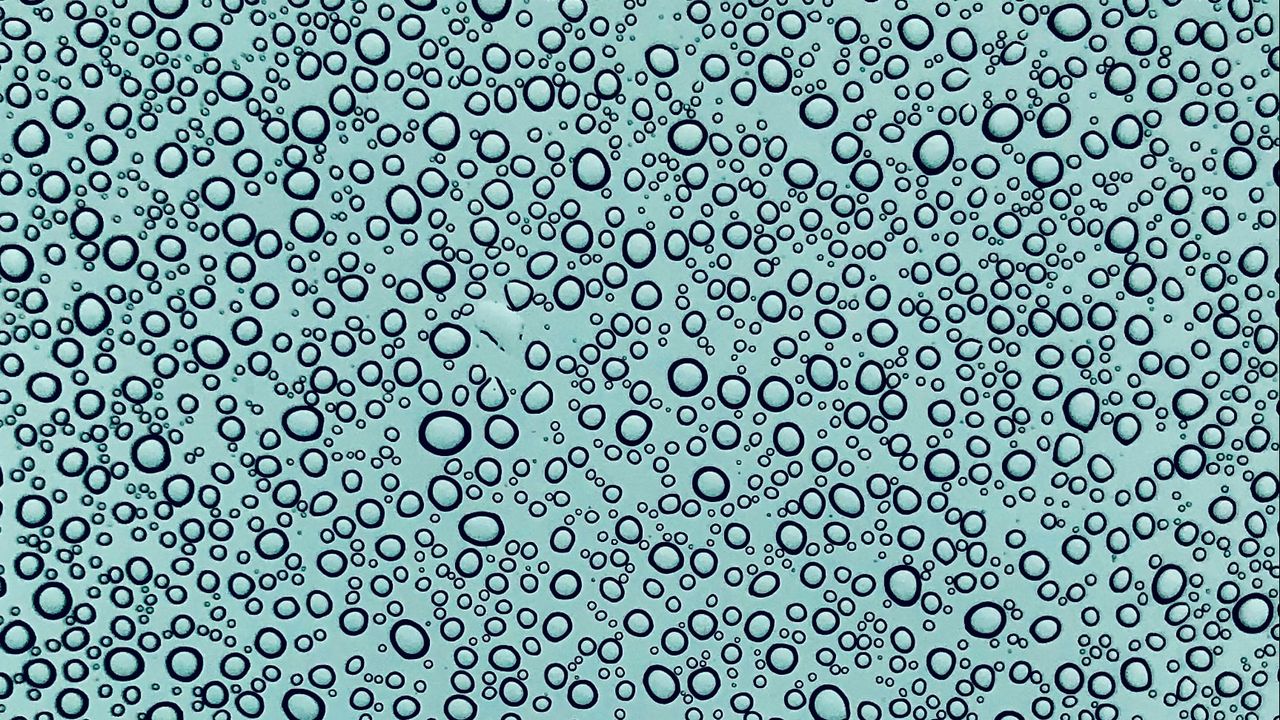 Обои капли, вода, макро, мокрый, стекло