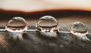 Превью обои капли, вода, поверхность, макро, отражение