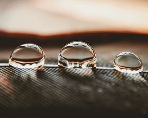 Превью обои капли, вода, поверхность, макро, отражение